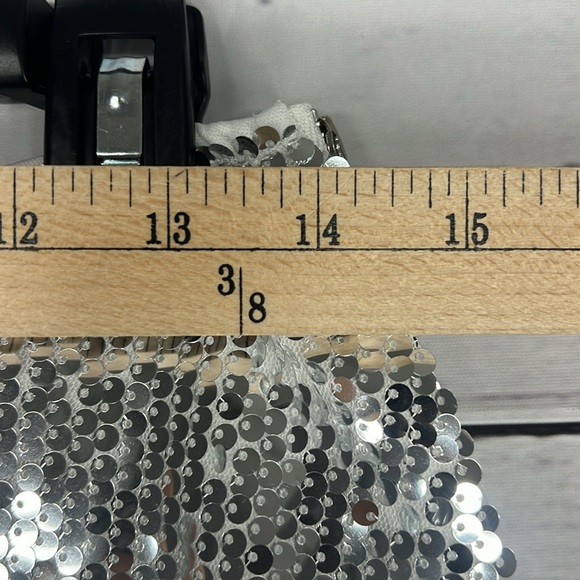 Allegra K Women's Sequin Midi Skirt Sparkly Glitter Cocktail Party Flare Skirts - Picture 2 of 6